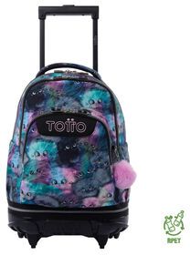 MOCHILA CON CARRO TIZA KITTEN