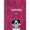 Agenda mafalda anillada roja 2017