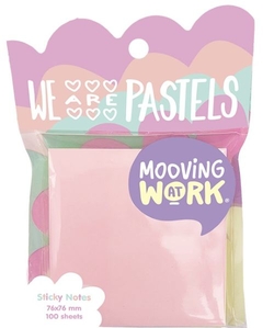 BLISTER NOTAS ADESIVAS PASTEL 76X76 100H MAW MANIA SORTIDO