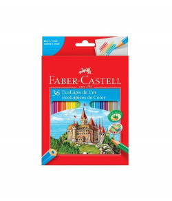 BOX 36 HEXAGONAL COLORED PENCILS FABER-CASTELL