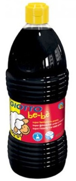 JAR OF SUPER GUACHE GIOTTO BE-BE 1000ML BLACK