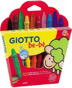ESTOJO 10 SUPER CERAS IRROMPIBLES+SACAPUNTAS GIOTTO BE-BE