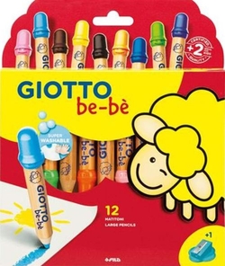 ESTUCHE 12 SUPER LAPICES COLORES CON SACAPUNTAS GIOTTO BE-B