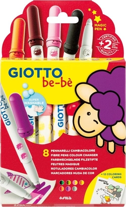 ÉTUI 8 STYLOS FEUTRE CAMBIACOLOR GIOTTO BE-BE
