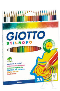 ÉTUI 24 CRAYONS COULEURS GIOTTO STILNOVO