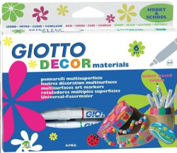 ÉTUI 6 STYLOS FEUTRE GIOTTO DECOR MATERIALS