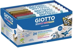 JOGO 24 MARCADORES GIOTTO DECOR METALLIC CORES SORTIDOS