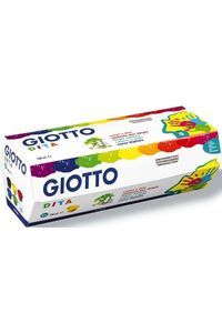 ESTOXO 6 BOTES PINTURA DEDOS 100ML GIOTTO CORES FORNECIDOS