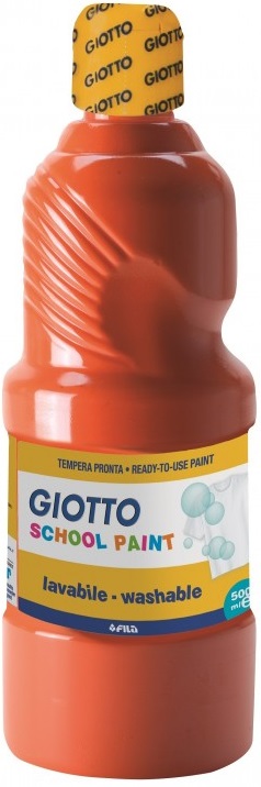 POT TEMPERA SCOLAIRE GIOTTO 500ML ROUGE BERMELLON