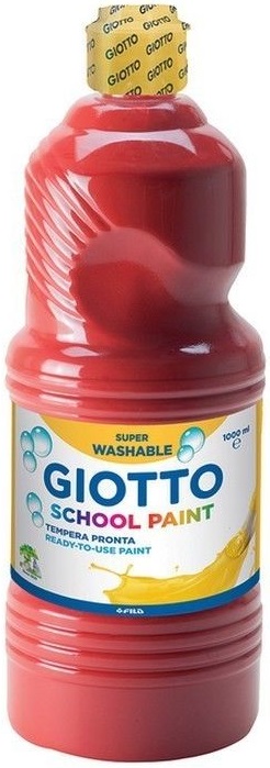 FRASCO TEMPERA ESCOLAR GIOTTO 500ML VERMELHO ESCARLATA