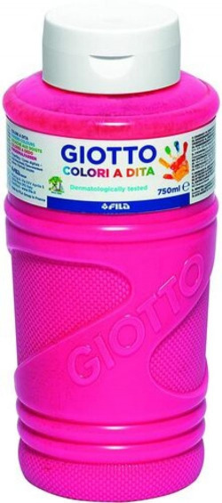FRASCO PINTURA DEDOS GIOTTO 750ML COR-DE-ROSA