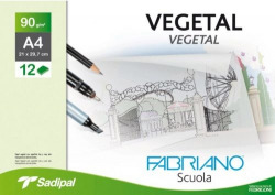 MINIPACK 12 FOLLAS PAPEL VEGETAL A4 90G. FABRIANO