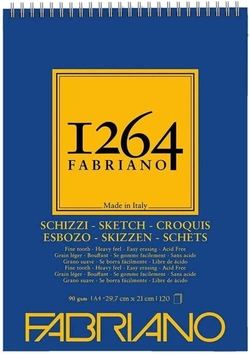 BLOC ESPIRAL FABRIANO 1264 CROQUIS A4 120H 90G.