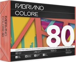 PAQUETE A4 500H 80G FABRIANO COLORE NARANJA