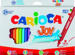 BOX OF 24 MARKERS CARIOCA JOY FINE TIP
