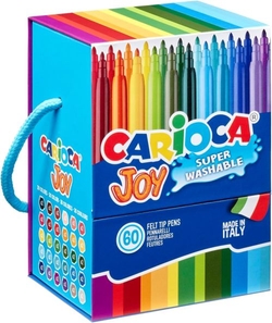 CAIXA 60 ROTULADORES CARIOCA JOY PUNTA FINA SUPERLABABLE