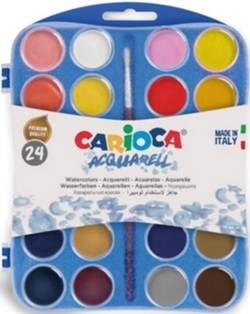 ESTOIG PLASTIC 24 ACUARELAS CARIOCA WATERCOLORS