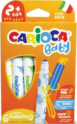 ESTOXO 6 ROTULADORES BABY MARKER 2+ CORES FORNECIDOS