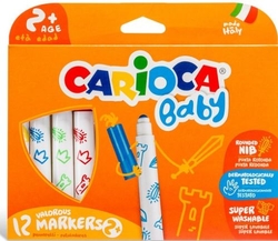 CASE OF 12 BABY MARKER PENS 2 ASSORTED COLORS