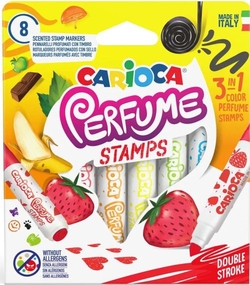 ESTOXO 8 ROTULADORES CARIOCA PERFUME MAXI CON ESTAMPACIONE