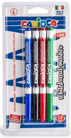 ÉTUI 4 STYLOS FEUTRE ARDOISE BLANCHE POINTE FINA COULEUR SURT