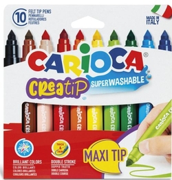 CASE OF 10 CARIOCA CREATIP MAXI CONICAL TIP MARKERS