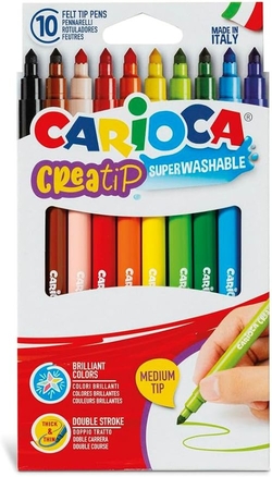 CASE OF 10 CARIOCA CREATIP CONICAL TIP MARKERS