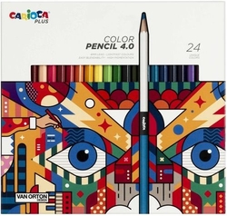 ÉTUI 24 CRAYONS COULEURS CARIOCA PLUS 4.0 ASSORTIMENTS