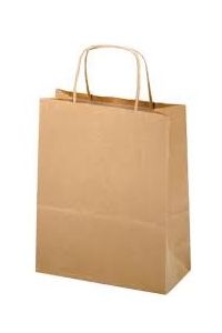 PAQ/25 BOLSAS KRAFT ALLEGRA COLOR KRAFT 21X8X16CM