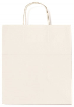 PACK/25 BOLSAS KRAFT ALLEGRA COULEUR BLANC 41X12X36CM