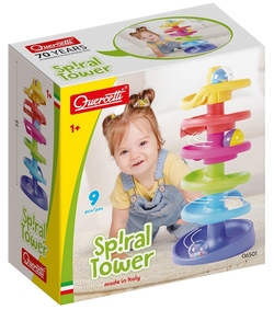 FIRST TOY TORRE ESPIRAL CARRERA DE BOLAS 10 PEZAS
