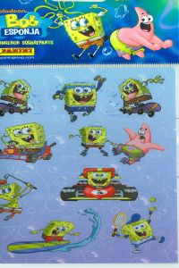BOB ESPONJA 1 STICKERS 105X205
