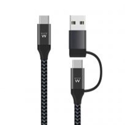 Ewent Ew9918 Cable De Carga Usb-C A Usba/B 2 En 1