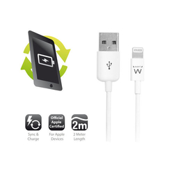Cable Usb Ewent Lightning- Usb-A 2.0M Blanco