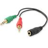 Cable Adaptador De Audio Ewent Jack 3.5Mm Hembra A Jack 3.5M