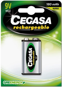 BLISTER PILA CEGASA RECARGABLE HF22 180 MAH 8 9V