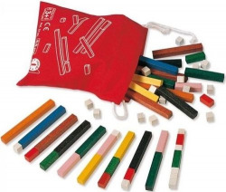 JUEGO REGLETAS 10X10 BOLSA.(55 PZAS).(MATERIAL EDUCATIVO)