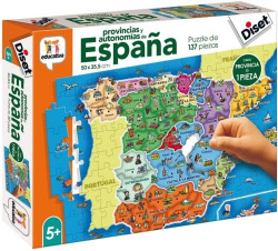 PROVINCIAS I AUTONOMIAS DE ESPAÑA PUZLE 137 PECES