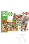 PARQUE ET HABITACION JEUX 2 PUZZLES 20 PIÈCES