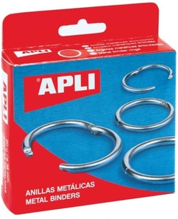 C/10 ANNEAUX METALICAS 51MM ARTICULADAS APLI