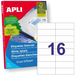 C/100 hojas etiquetas ft/im 105x37 apli cantos rectos