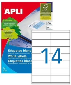 C/100 FOLLAS ETIQUETAS FT/IM 105X40 APLI CANTOS RECTOS