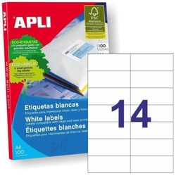 C/100 FOLLAS ETIQUETAS FT/IM 105X42,4 APLI CANTOS RECTOS