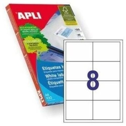 C/100 FOLHAS ETIQUETAS FT/IM 105X74 APLI CANTOS RECTOS
