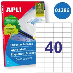 C/100 FOLHAS ETIQUETAS FT/IM 52,5X29,7 APLI CANTOS RECTOS