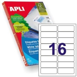 C/100 FOLLAS ETIQUETAS FT/IM 105X35 APLI CANTOS RECTOS