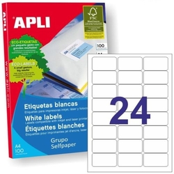 C/100 FEUILLES ETIQUETAS FT/IM 64X33,9 APLI CANTOS ROMOS
