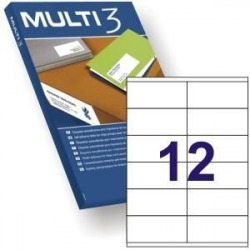 C/100 FEUILLES ETIQUETAS FT/IM 105X48 MULTI3 CANTOS RECTOS