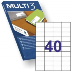 C/100 FOLLAS ETIQUETAS FT/IM 52.5X29.7 MULTI3 CANTOS RECTOS