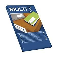 C/100 FOLHAS ETIQUETAS FT/IM 105X70 MULTI3 CANTOS RECTOS